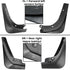 Skvettlapper - Mudflaps - Tesla Model 3 - Sort - Markeringer - Elbilgrossisten